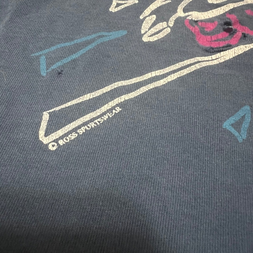 Ross Sportswear Blading T-Shirt Mens XL Navy Blue Vintage Inline Skate Graphic - Picture 7 of 15